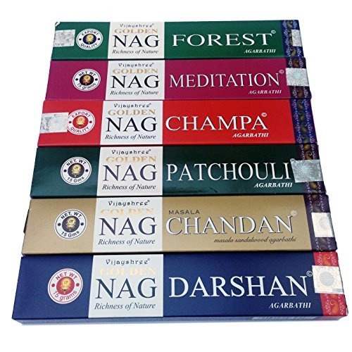 Golden Nag Champa Incense Sticks -Vijayshree-6 Boxes by Golden Nag Champa — image 1