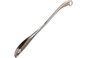 OrthoStep Red Moose Shoe Horn Long Handle Metal 24 inch - Durable and Sturdy for Shoes and Boots