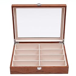 Eapmic 8 Slots Eyeglass Sunglass Storage Watch Box