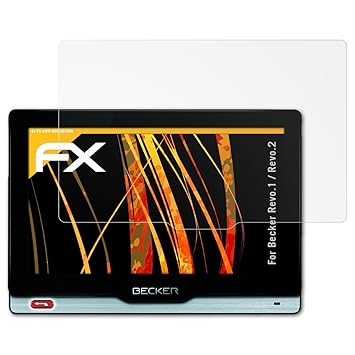 atFoliX Panzerfolie kompatibel mit Becker Revo.1 / Revo.2 Schutzfolie, entspiegelnde und stoßdämpfende FX Folie (3X)