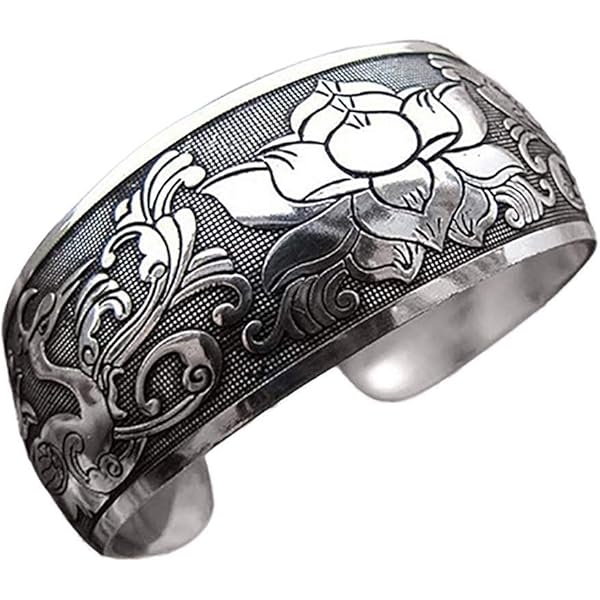 Amazon.com: U-K Vintage Tibetan Silver Elephant Carved Open