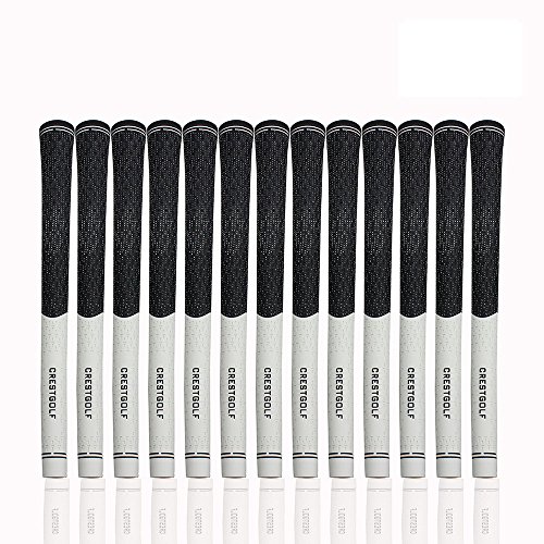 Kofull Golf Club Grips-9 PCS, Rubber Combine with Carbon Yard Unisex for Golf Iron & Wood-FREE 1 PCS (black)