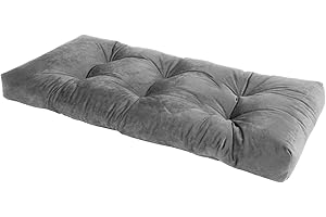 ROFIELTY Bench Cushion 36 inches. Non-Slip Tufted Cushion for Indoor/Outdoor use, Comfortable Window Cushion, Soft Piano Bench Cushion.Multi-Scene use of Cushions. (36x14x3, Dark Gray)