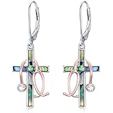 Midari 925 Sterling Silver Stethoscope Earrings, Medical Cross Dangle Drop Earrings, Nurse Doctor Graduation Gift for Women, Physician Assistant Jewelry, Birthday Gift for Her Mom