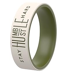ThunderFit Silicone Wedding Ring Unisex, Laser
