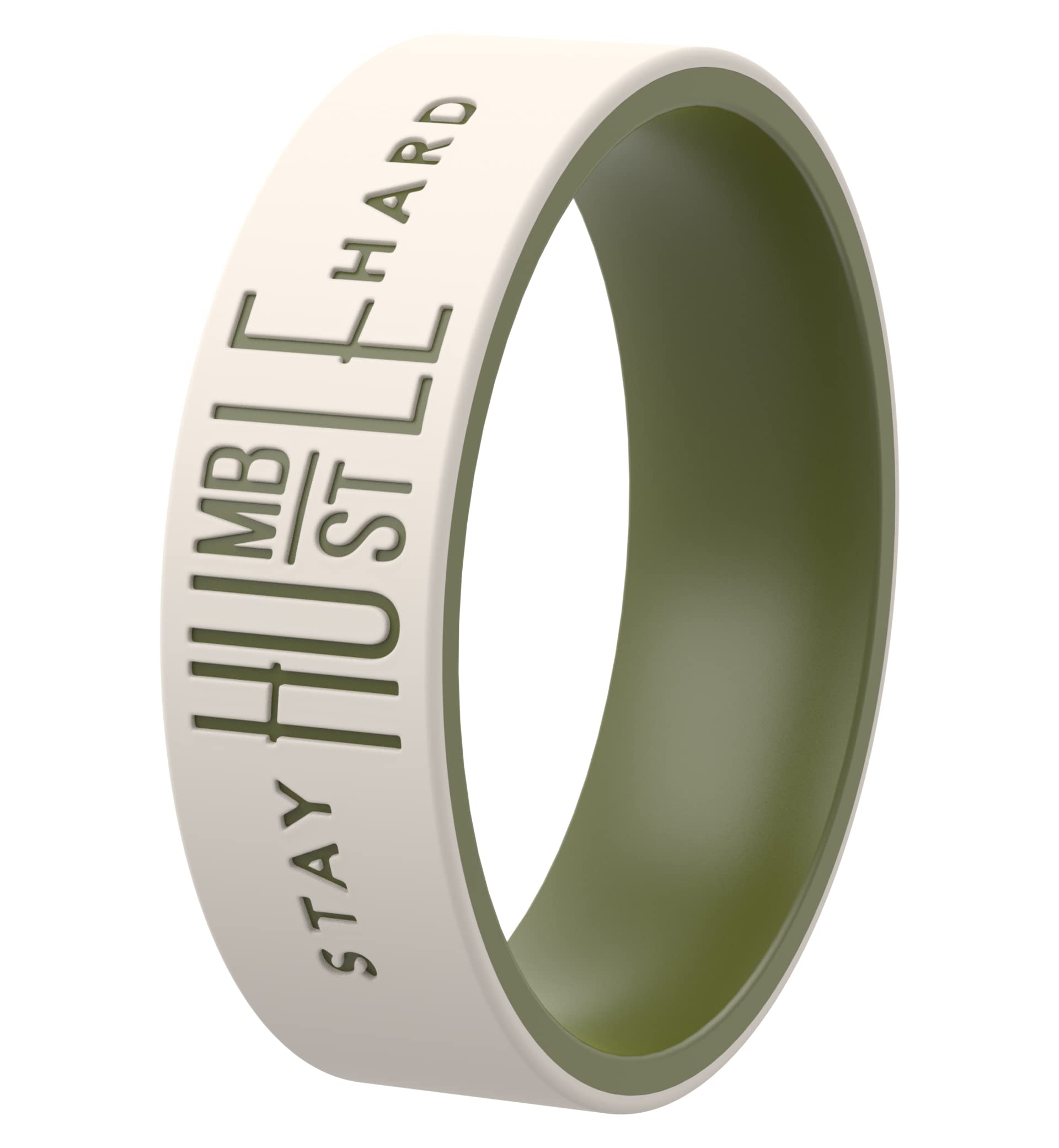 ThunderFit Silicone Wedding Ring Unisex, Laser
