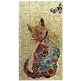 Purrfect Cat Collage Applique Quilt Pattern by Laura Heine from Fiberworks Inc. 21" x 35" - LHFWPUR