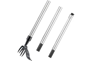 HIDENO New Detachable Weed Puller, Weed Puller Tool, The Original Stand Up Weed Puller, Stand Up Weed Puller, Weed Puller Tool Stand Up Heavy Duty, Long Handle Weed Puller ( Color : Weed eater with stick )