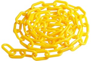 1.5 Inch Plastic Chain Links - 100FT Plastic Safety Barrier Crowd Control,Plastic Safety Chain Caution Security Chain Link Ba