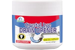 FIT BOOST BELL BIRDCrystal Lye Drain Opener,Lye Sodium Hydroxide,Unclogs Bathroom and Kitchen Sinks,Drains,Shower Pipes (1PSC)