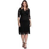 Kiyonna Women's Plus Size Scalloped Boudoir Lace Dress