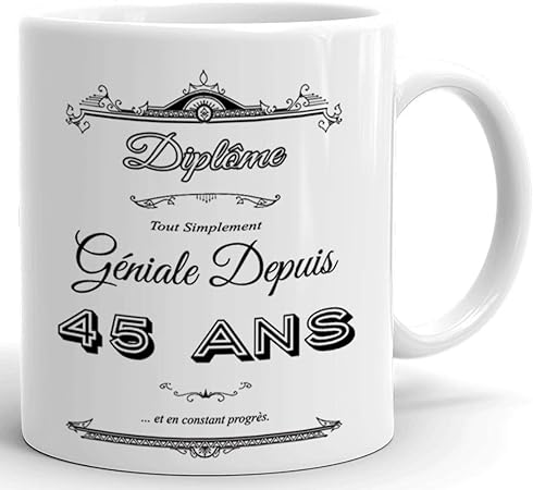 مياه غازية مهارة مفتش Idee Cadeau Femme 45 Ans Anniversaire Amazon Baguemeditation Com