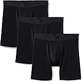 Amazon Essentials Men's Microfiber Boxer Shorts Underwear, Pack of 3