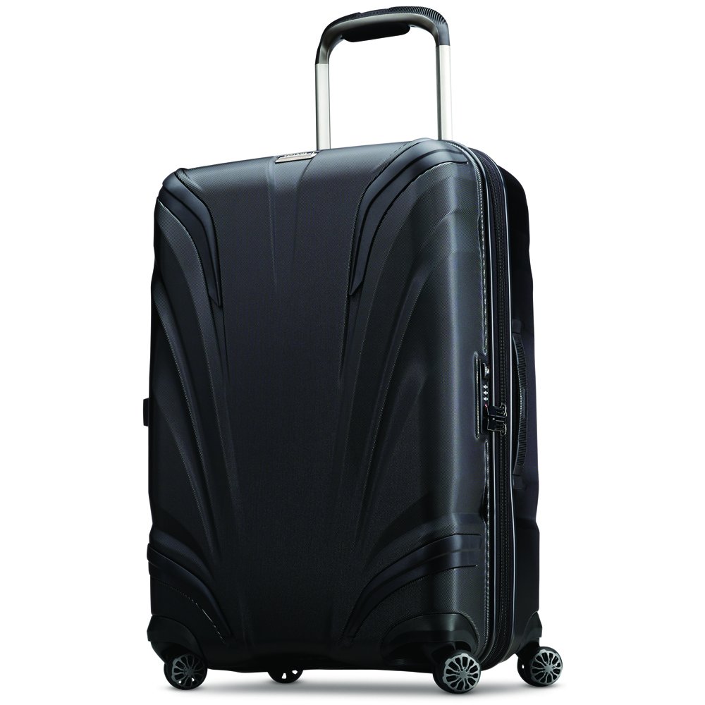 Photo 1 of Samsonite Silhouette XV Hardside Luggage with Spinner Wheels, Black, Checked-Large 30-Inch
