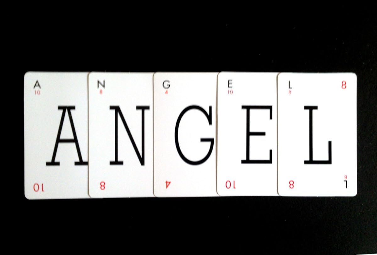 ANGEL - VINTAGE LEXICON STYLE LETTER PLAYING CARDS - CREATE YOUR OWN PERSONALISED GIFT!