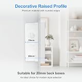 Ricokey Double Plug Socket with USB C 2 USB Ports 13A White 2 Gang view 3