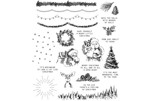 STAMPERS ANONYMOUS Tim Holtz Cling Rubber Stamps Darling Christmas CMS457-2022 Christmas Collection