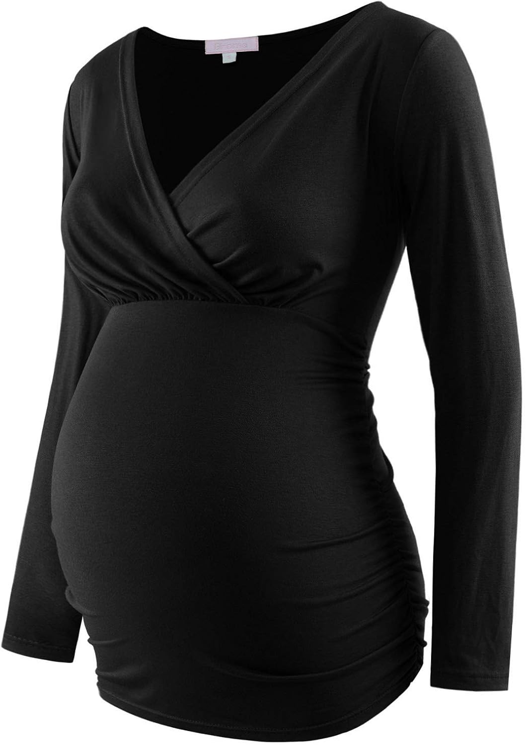 wrap maternity top