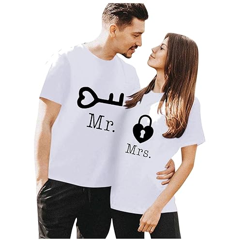YKARITIANNA Personalized Love T-Shirt Just Married Couples Shirt
