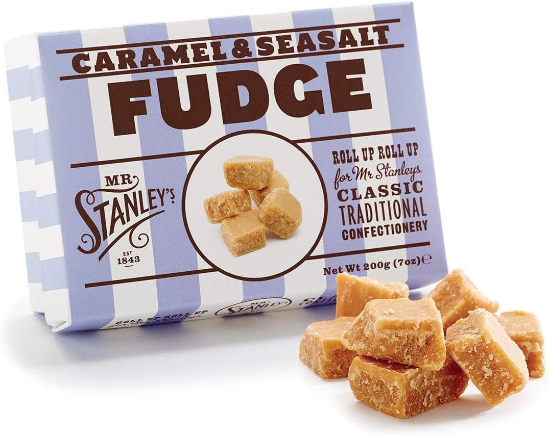 Mr Stanley's Caramel Sea Salt Fudge 200g - Pack of 2
