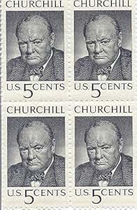 Amazon.com : 1965 Churchill 5 Cent US Postage Stamp Block Of 4 MNH
