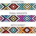 CollarDirect Aztec Cat Collar Breakaway Pack of 2 PCS Nylon Tribal Pattern Geometric Pet Kitten Collars for Cats (Aztec Sunset + Ethnic Teal)