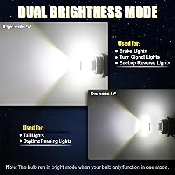iBrightstar 3157 LED Bulb White, 4157 3156 LED