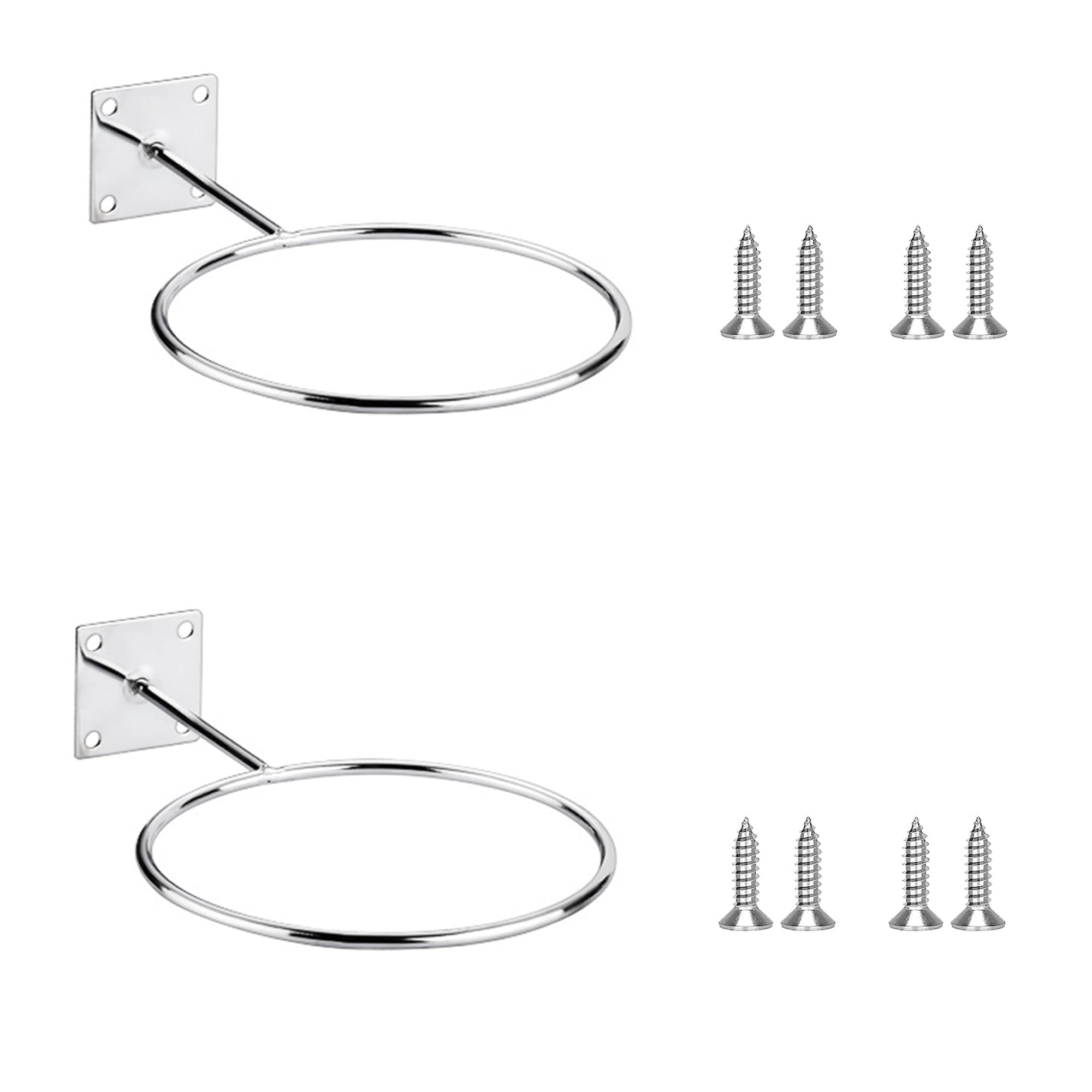 Laeeyin Pack of 2 Ball Holder Wall Mount - Basketball, Volleyball, Football