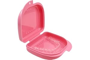 Genco Dental Retainer Case with Vent Holes - Orthodontic container for holding retainers, aligner, night-guard/mouth-guard. Small and Durable retainer case