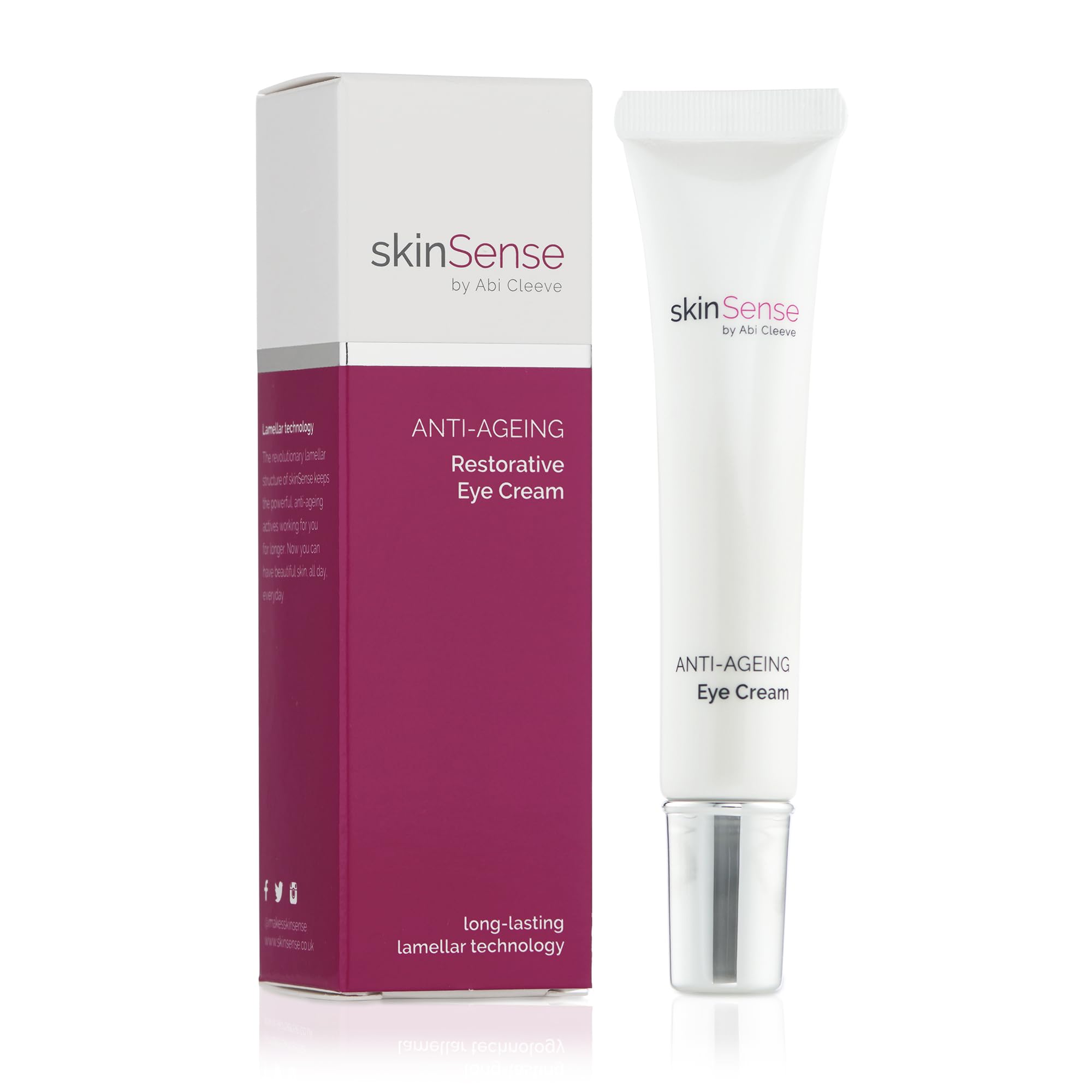 SkinSense's Anti-Ageing Restorative Eye Cream 15ml, Brightening Eye Repair, Anti-Ageing Eye Cream, Moisturising Eye Concentrate