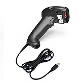 USB Laser Barcode Scanner Wired Handheld 1D Bar