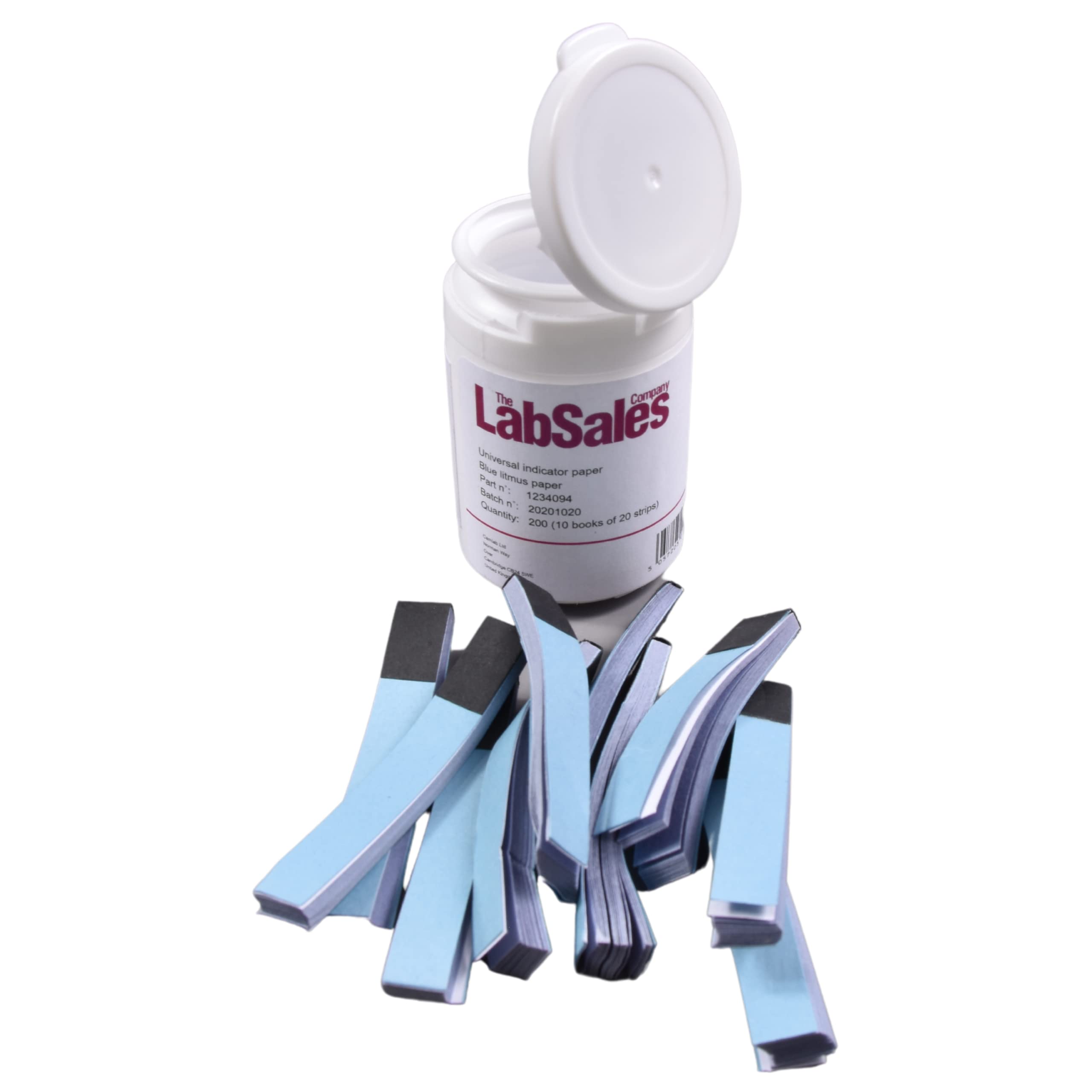 Labsales PH Litmus Blue Acidic Test/Tester, 200 Strips In Booklets Format With Waterproof Resealable Bottle, For Testing Of Acidic Conditions In Any Fluid