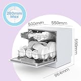 COMFEE' Table Top Dishwasher TD802 8 Place Settings 7 Programs LED Display view 3