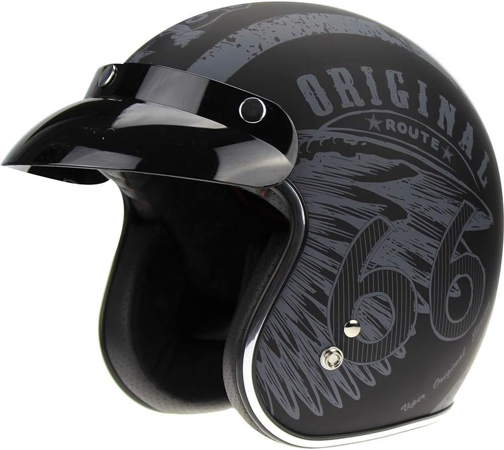 ViPER RS05 Open Face Motorcycle Motorbike Helmets Electric Bike & Road Bike Legal ECE Approved Scooter Touring Moped Crash Jet Helmet Protection Wear for Men Women