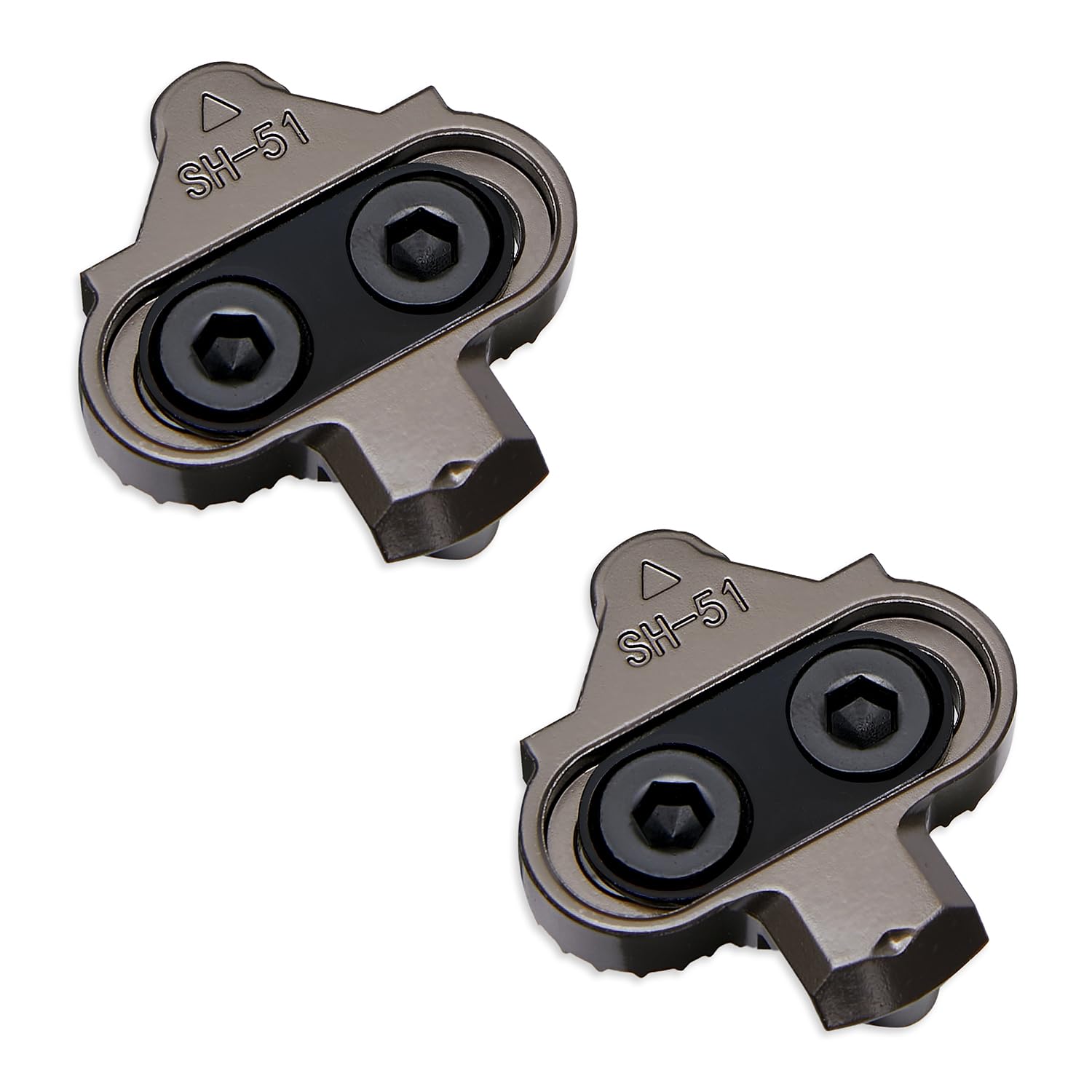 Bike Cleats Compatible with SH51 MTB Set Suitable for Men and Women Cycling, Bike for Indoor Mountain and Road Cycling Grey