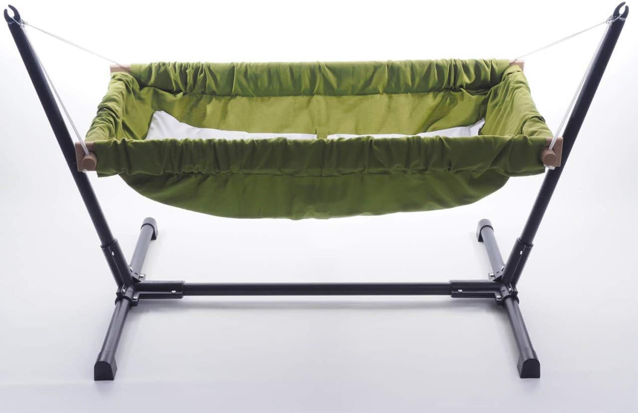 Baby Hammock Cradle 100 Cotton Cribs Travel babyhammock Wooden Swing