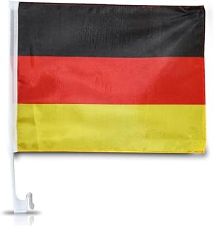 Autofahne Deutschland, 2er-Set, WM, ca. 45 x 30 cm