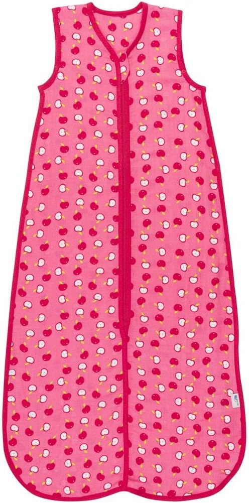 Slumbersac Summer Kid Sleeping Bag 0.5 Tog - Bamboo Muslin Red Apple - 6-10 years/150cm