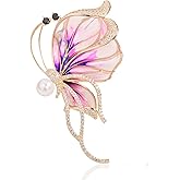 Vintage Austrian Crystal Rhinestone Brooch - Elegant Women's Lapel Pin, Men's Boutonniere, Women's Corsage | Suitable for Dresses, Scarves, Shawl Clips | Ideal for Weddings, Banquets