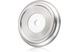 Enhon Metal Tub Spout Cover Ring, Bathroom Faucet Remodeling Wall Plate with Foam Gasket, 1-1/2 Inch ID and 3-5/8 Inch OD(Brushed Nickel)