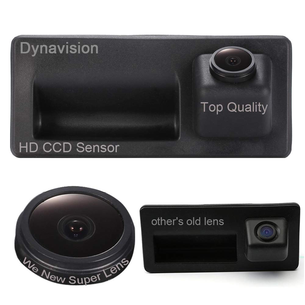 Trunk handle Waterproof 170 ° reversible vehicle-specific camera integrated into case handle rear view reversing camera replacement for Touareg T5 Golf 6 Ⅵ Variant Cayenne 958