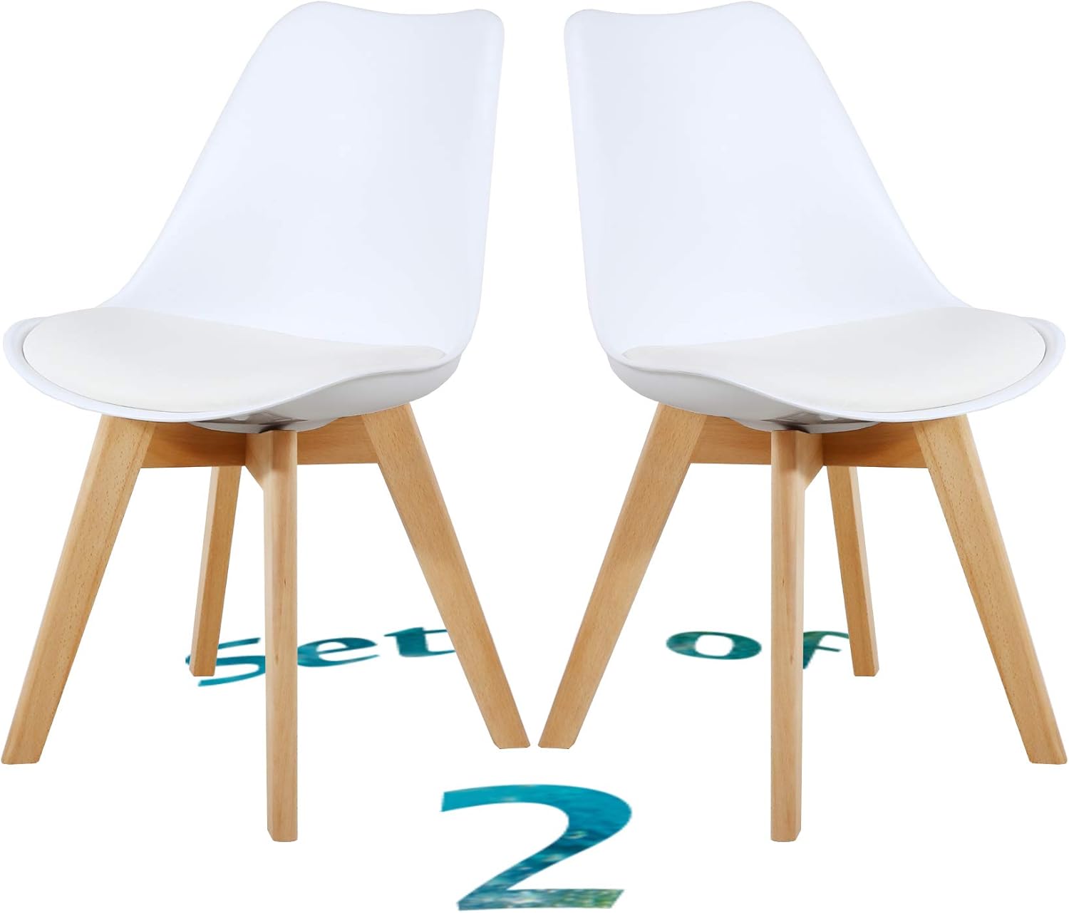 Best Eames Style Chair Set Of 2 Cushion