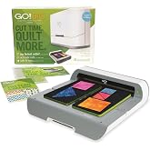 AccuQuilt GO! Big Electric Quilting Fabric Cutter Machine Starter Set | Effortless One-Button Operation, Cuts Up to 6 Layers of 100% Cotton, Includes Flying Geese Die, Cutting Mat, and Pattern Book