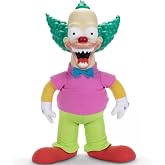 Disney The Simpsons Talking Krusty Doll Plush, 16-Inches Tall Good and Evil Krusty Pull String Doll Toy, from The Classic Treehouse of Horror III Episode