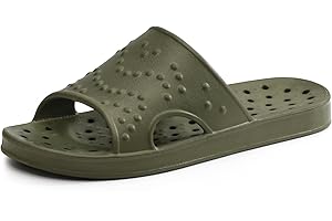 shevalues Shower Shoes for Women Men with Arch Support Quick Drying Pool Slides Lightweight Beach Sandals with Drain Holes