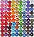 Crochet Thread Cotton Yarn Threads Balls 90 Balls Popular Rainbow Colors of Size 8 Le paon 95 Yards Balls 8550 Yards 100% Long Staple Cotton Mercerized Cotton