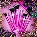 Docolor Makeup Brushes,10 Pieces Lavender Star Makeup Brush Set Professional Face Powder Foundation Blending Contour Eye Shadow Eyebrow Make Up Brushes Kit