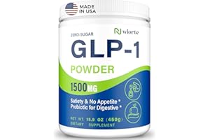 NWIORTE GLP-1 Supplement, GLP1 Supplements Women Naturally Gut GLP 1 Powder 1500MG Boosting Prebiotic Mix with Akkermansia Muciniphila Probiotic & High Fiber for Digestion, Energy, Overall Health, No Fillers