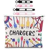 Sisadodo Charging Cable Organizer Travel Bag Toiletry Makeup Cosmetic Bags Medicine Med Toiletry Bag Pouch Diabetic Gifts Bags