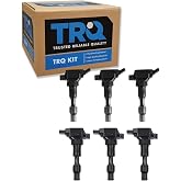 TRQ Ignition Coil Set Front &amp; Rear 6 Piece | For 2017-2025 Genesis G80/G90/G70, 2020-2025 Hyundai Palisade, 2017-2025 Kia Cadenza/Stinger/K900/Sedona/Sorento/Telluride
